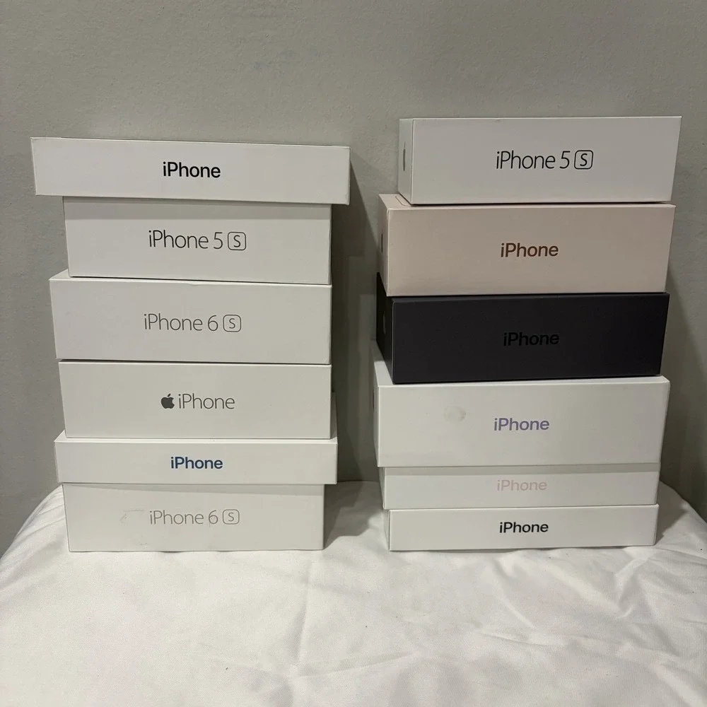 Lot Of 12 iPhone Empty Boxes Mixed No Accessories 5s 8 11 14 15‎ 6s 6 13